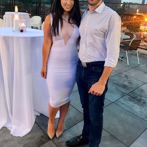 Nookie white midi dress